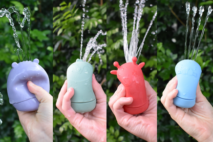 Silicone Safari Splash Animal Pourers 4 Pcs Set- Brights