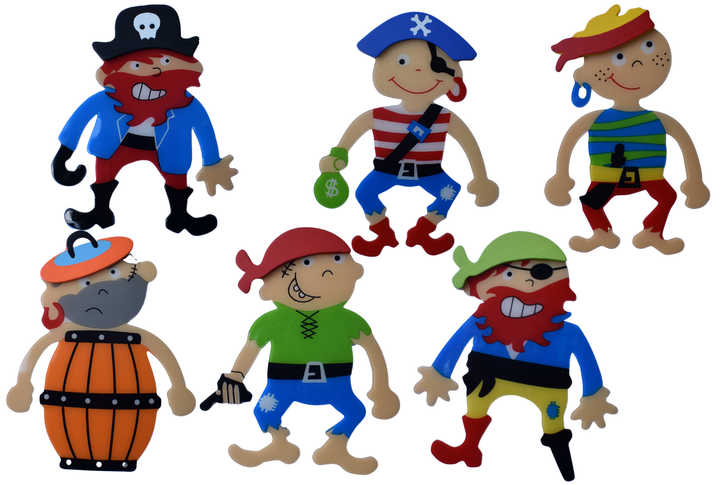 Pirate Bookmarks Set Of 6