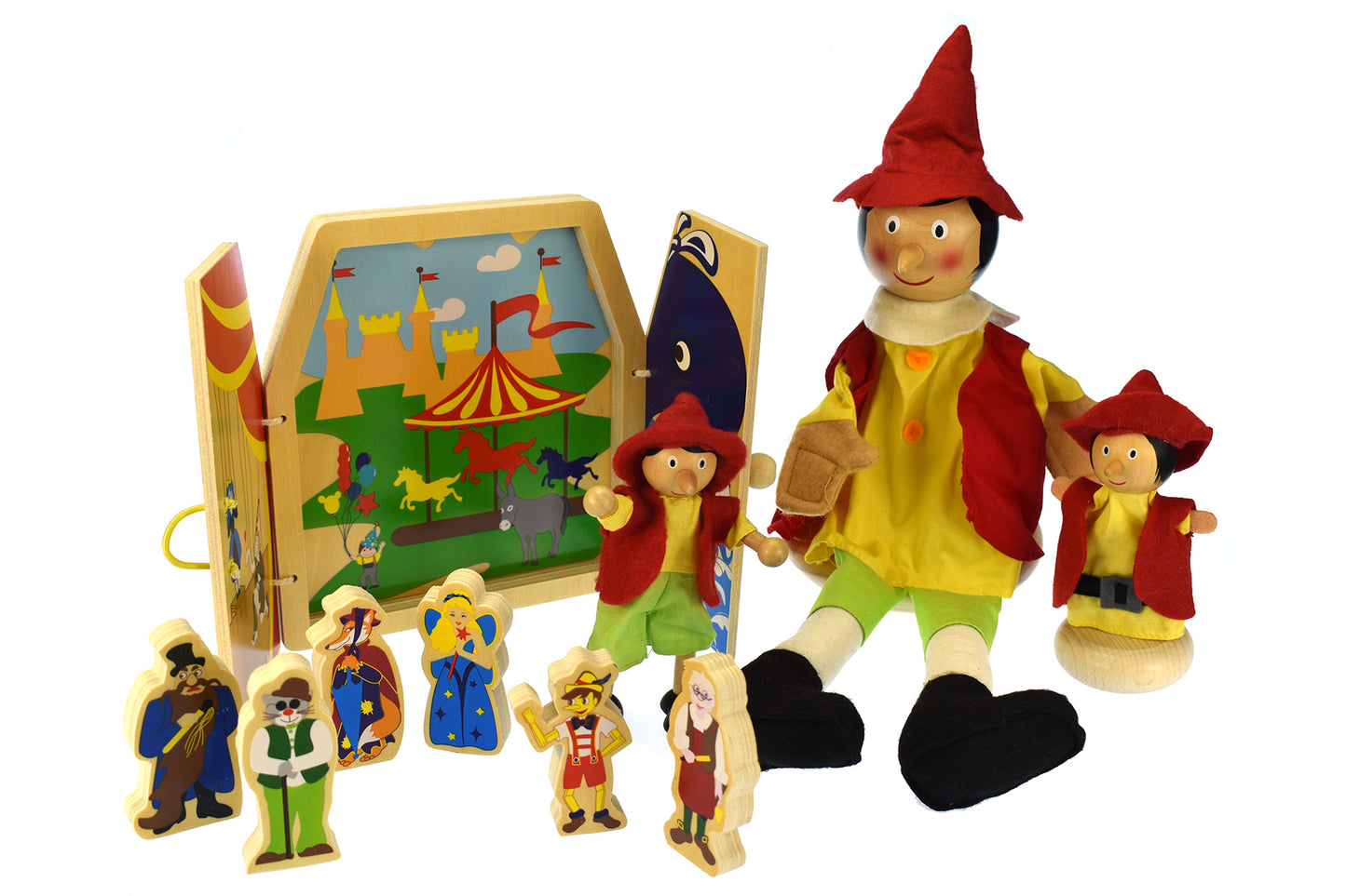 Pinocchio Puppet Parade & Storty Set Pack Of 4