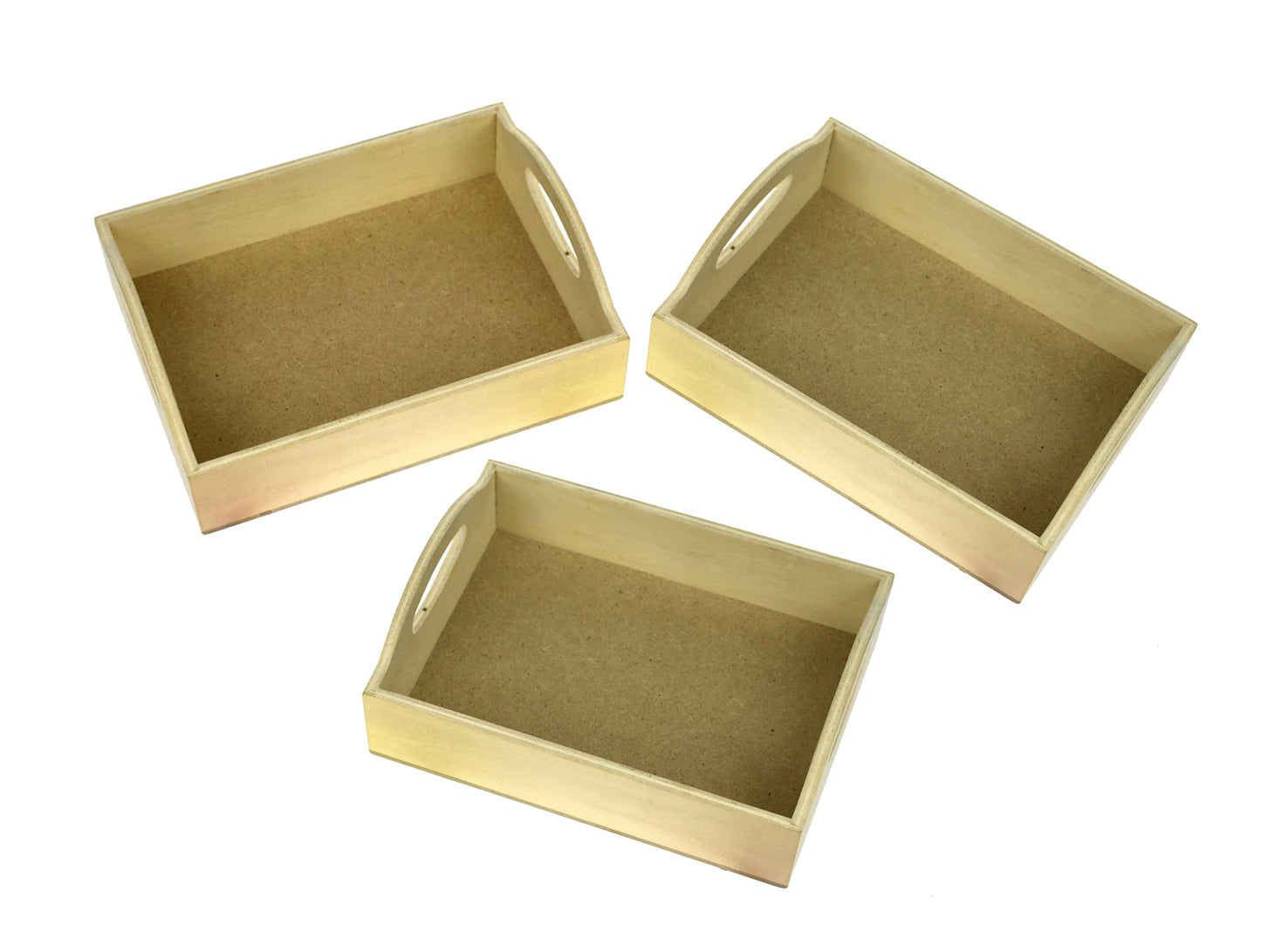 Montessori Wooden Tray Small Pack Of 3