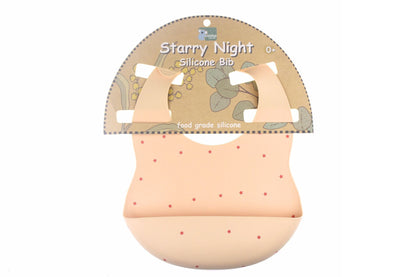 Starry Night Silicone Bib-Pink