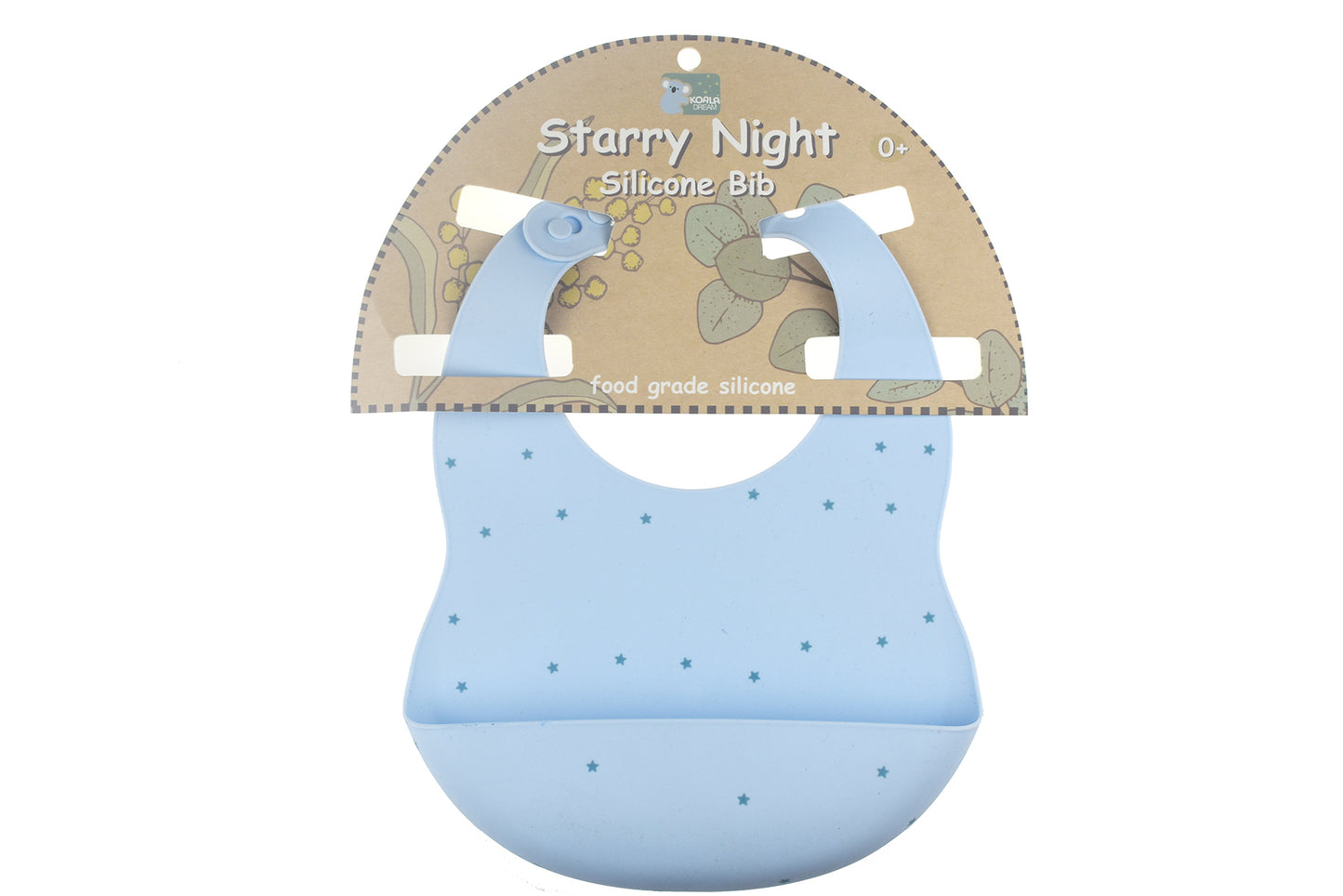 Starry Night Silicone Bib-Blue