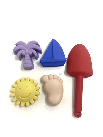 6Pc Silicone Beach Set Pink Sundae