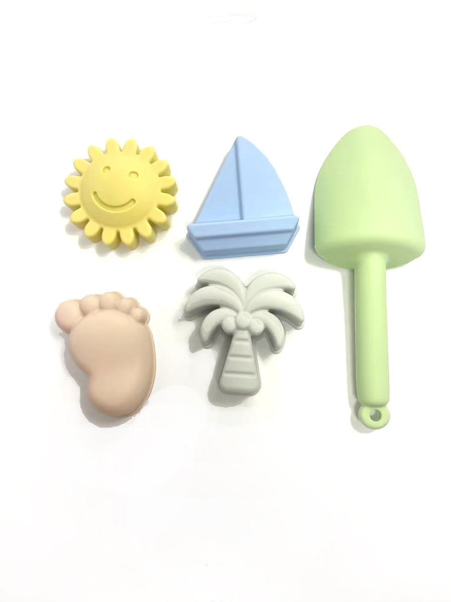 6Pc Silicone Beach Set Pastel Gelato