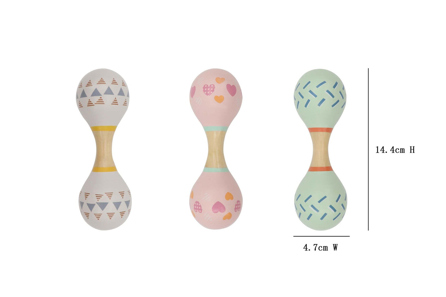 Calm & Breezy Maraca Rattle Double Ended