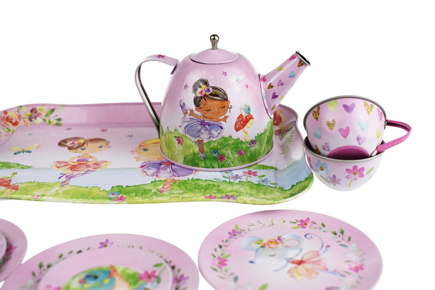 Ballerina Tin Tea Set In Suitcase