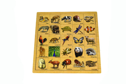 Animal Skin Matching Puzzle Tray