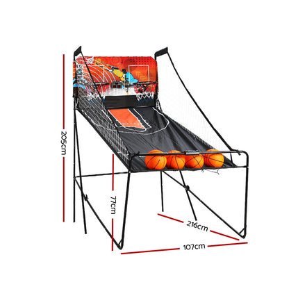 Arcade Basketball Game Double shooting Electronic Scoring Folding Outdoor Kids