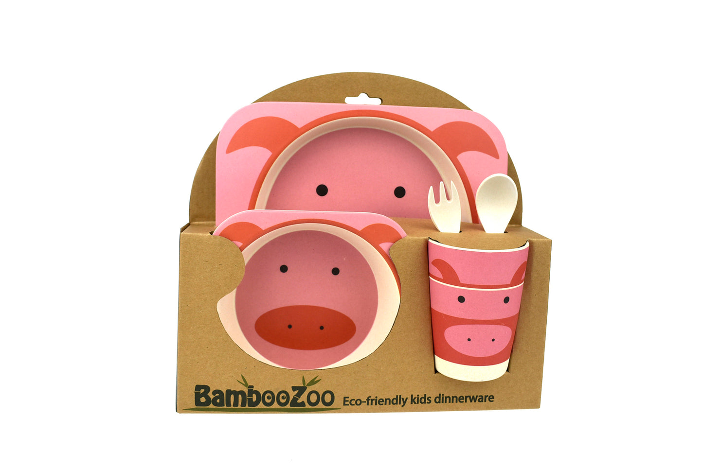 Bamboozoo Dinnerware Pig 5Pcs