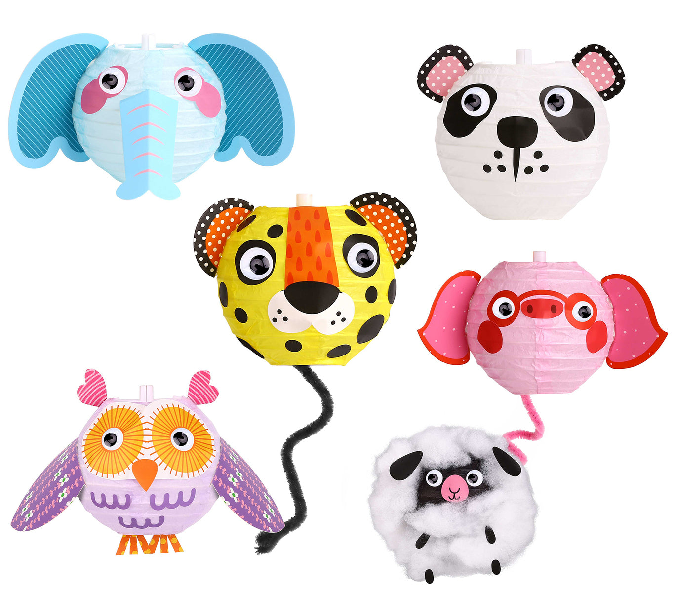 Animal Paper Lanterns Craft Kit