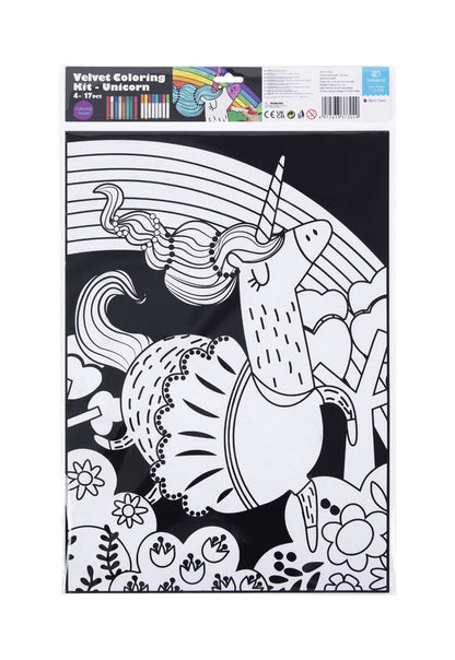 Unicorn Velvet Colouring Craft Kit