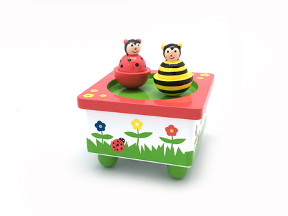 Dancing Magnetic Music Box Bee & Ladybird