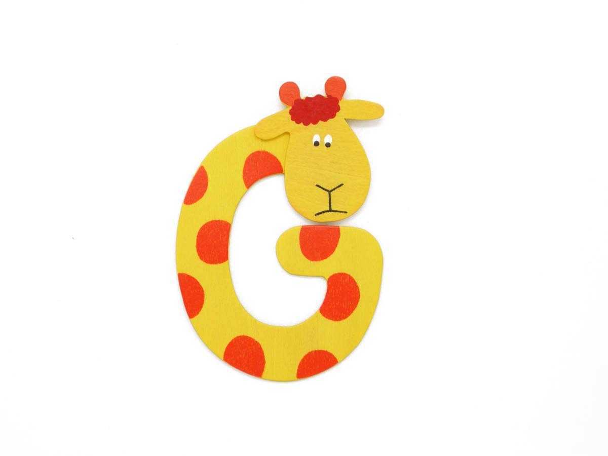 Animal Letter G Yellow