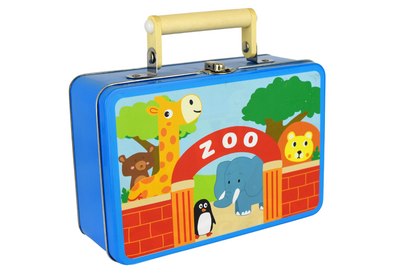 Zoo Playset In Tin Case