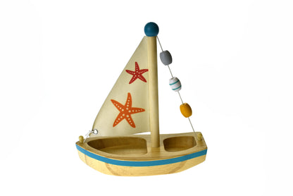 Calm & Breezy Wooden Sailboat Star Fish