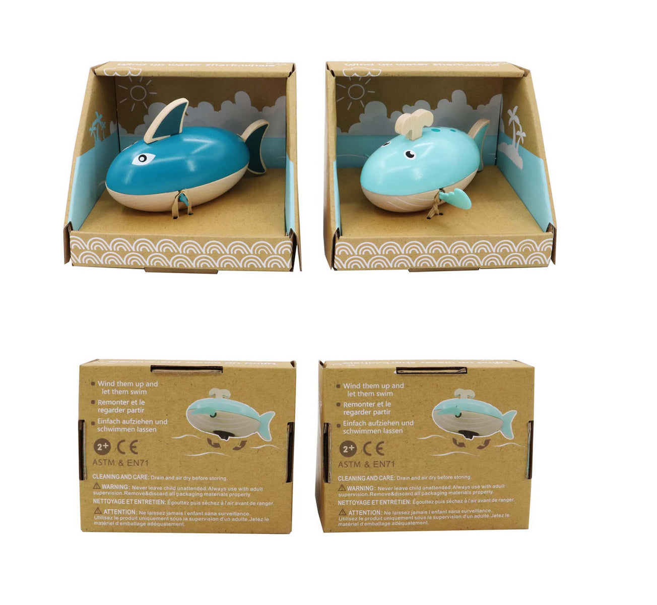 Water Shark & Whale Wind Up