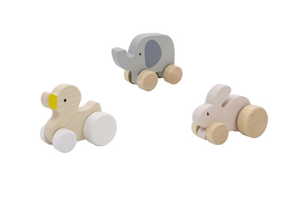 Wooden Animal Car Set Of 3