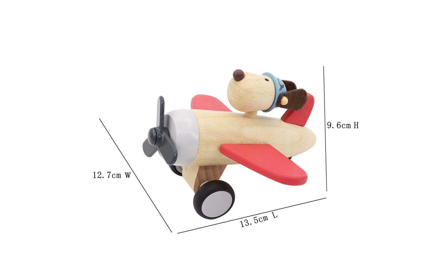 Retro Md Plane With Cute Dog Drive Red