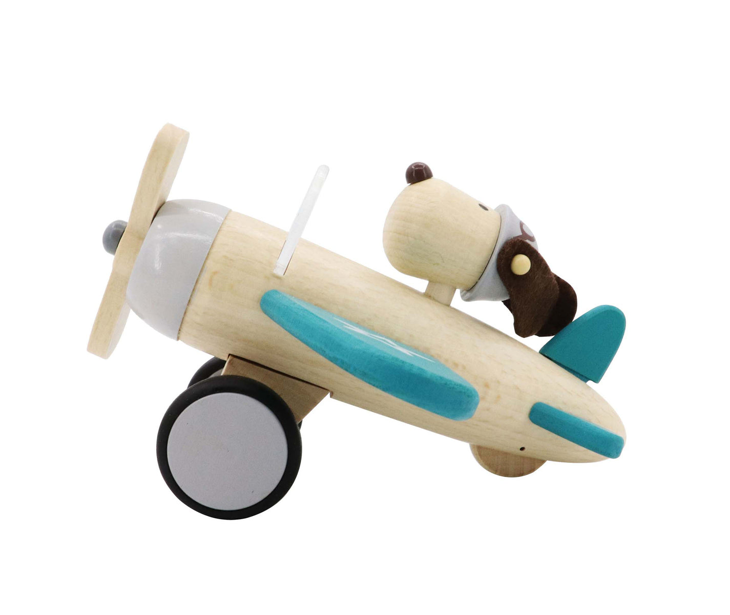 Retro Plane With Cute Dog Driver - Large