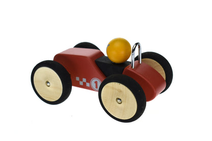 Retro Racing Car Red - Large