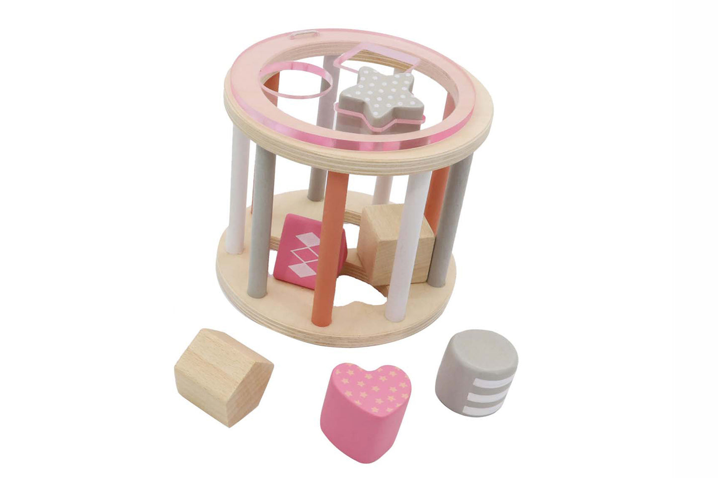 Calm & Breezy Rolling Shape Sorter Pink