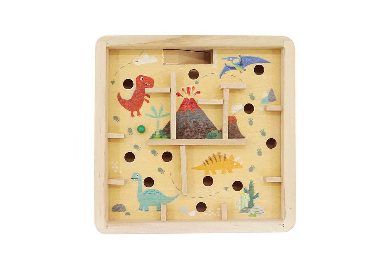 Wooden Dinosaur Labyrinth