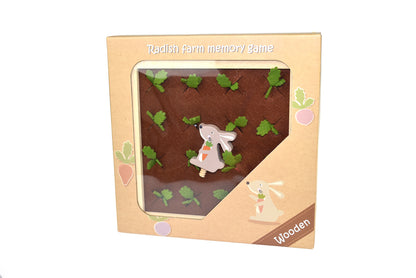 Wooden Radish Farm Memory Game