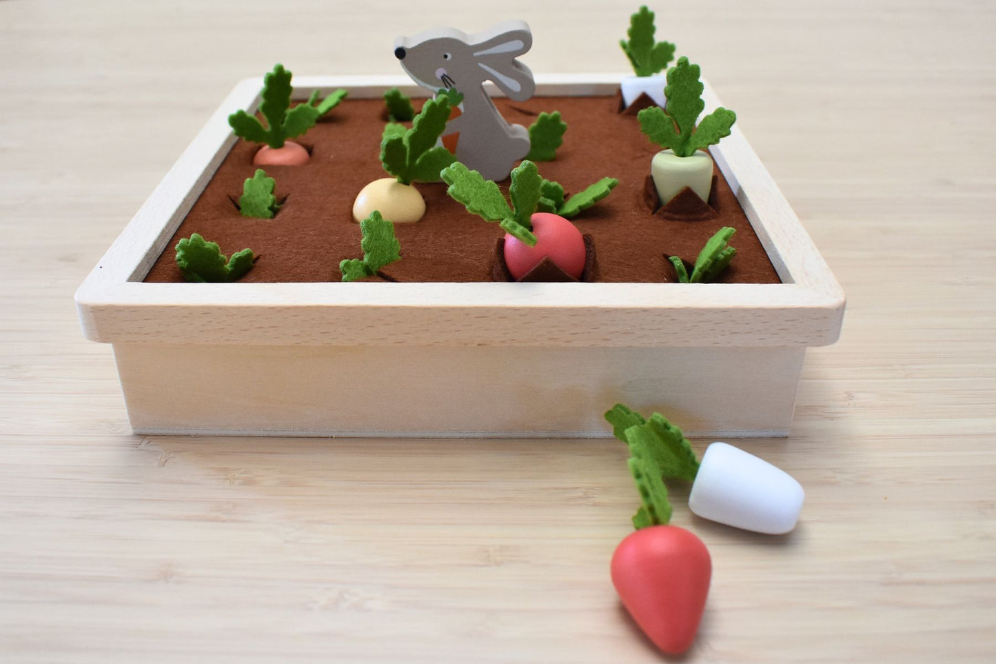 Wooden Radish Farm Memory Game