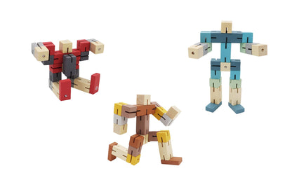 Calm & Breezy Twist & Lock Robot Cube Set Of 3