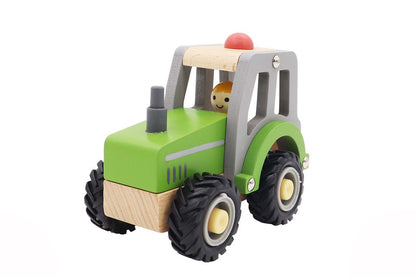 Calm & Breezy Tractor With Rubber Wheels Green