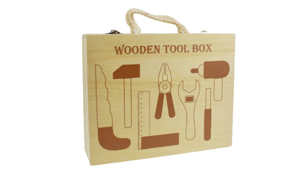 Calm & Breezy Wooden Kids Toolbox Boxed