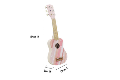 Calm & Breezy Wooden Guitar Tea Rose