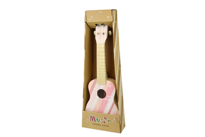 Calm & Breezy Wooden Guitar Tea Rose