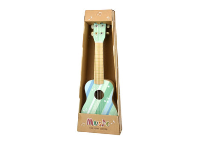 Calm & Breezy Wooden Guitar Misty Aqua