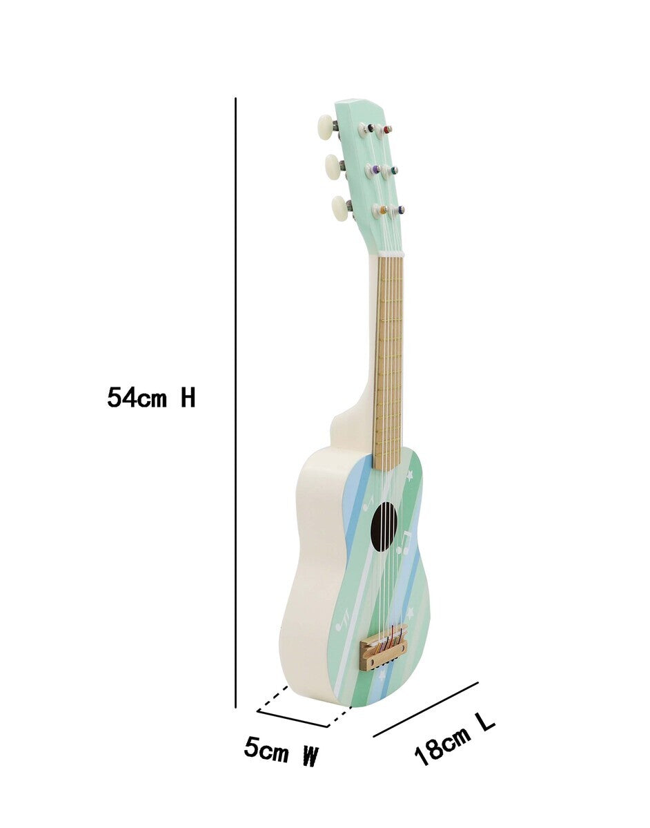 Calm & Breezy Wooden Guitar Misty Aqua