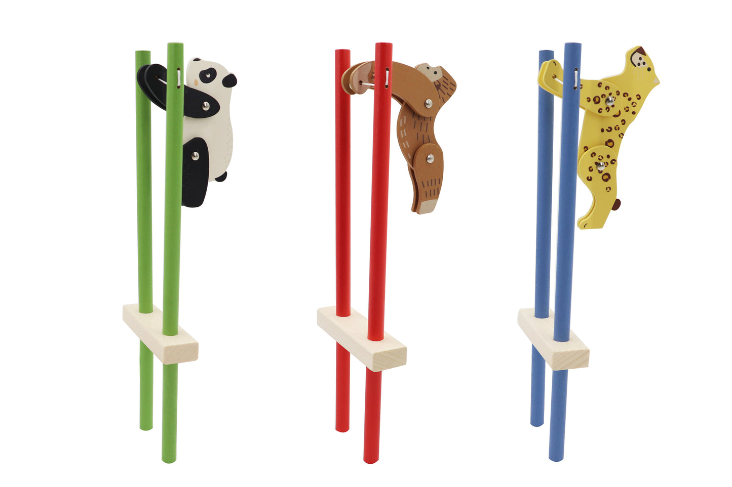 Wooden Trapeze Animal Pack Of 9 Set Of 3