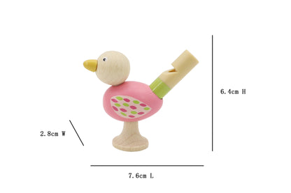 Wooden Bird Whistle Set Of 4