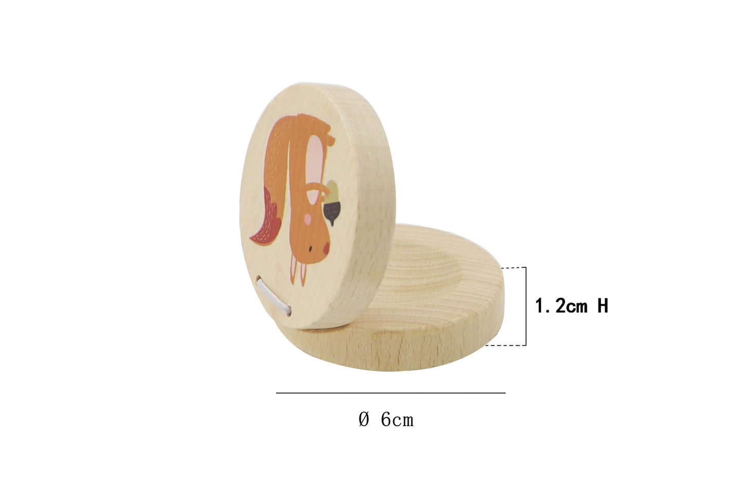 Calm & Breezy Woodland Wooden Castanet