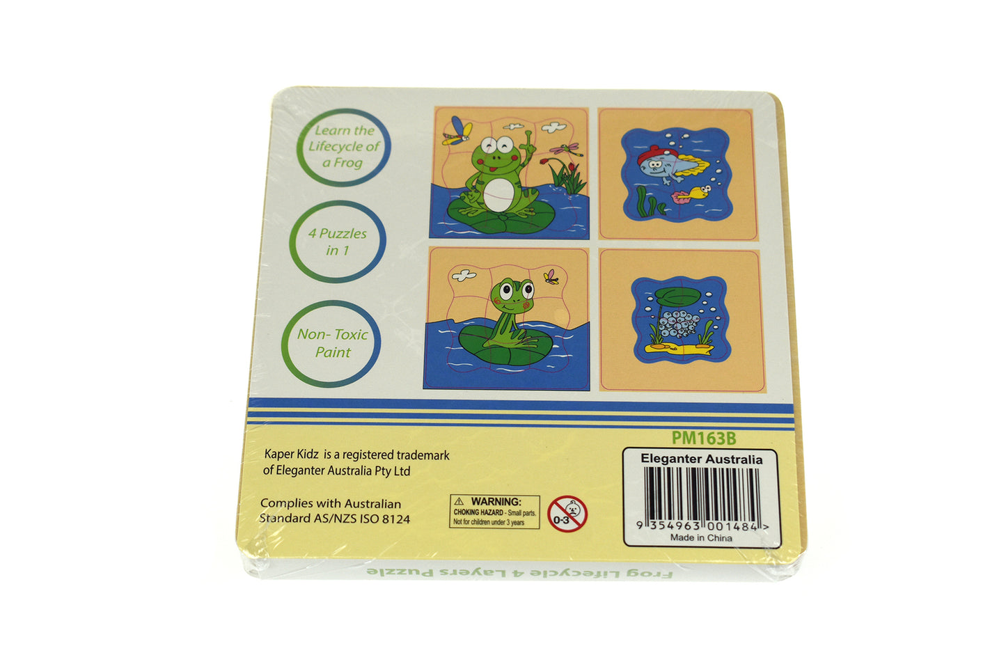 Frog Lifecycle 4 Layers Puzzle Board