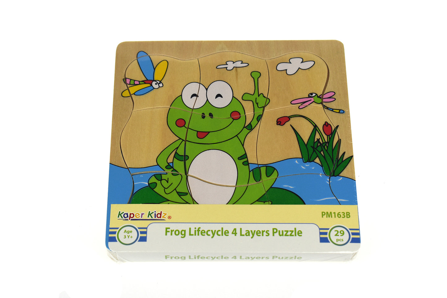 Frog Lifecycle 4 Layers Puzzle Board