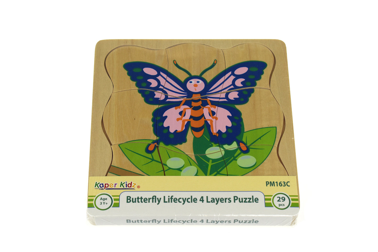 Butterfly Lifecycle 4 Layers Puzzle Board