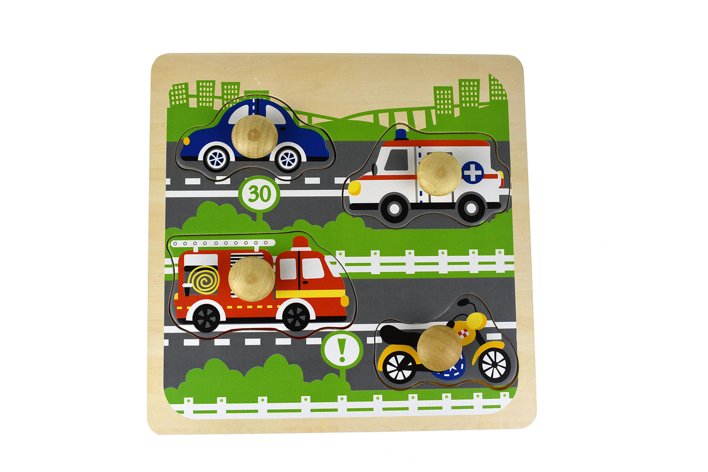 Traffic Large Peg Puzzle