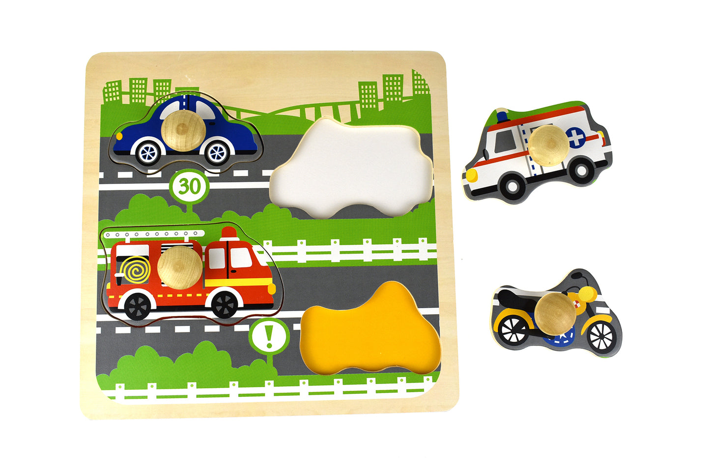 Traffic Large Peg Puzzle