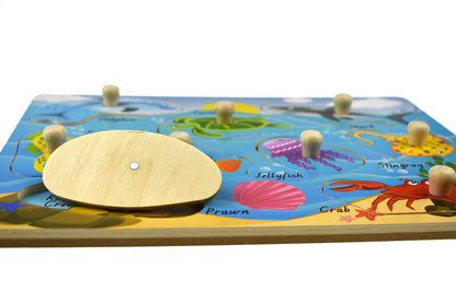 2 In 1 Sea Animal Peg Puzzle