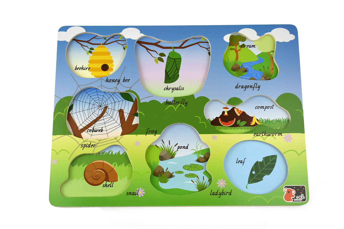 2 In 1 Minibeasts Insect Peg Puzzle