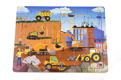 Construction Site Jigsaw Puzzle 24Pcs