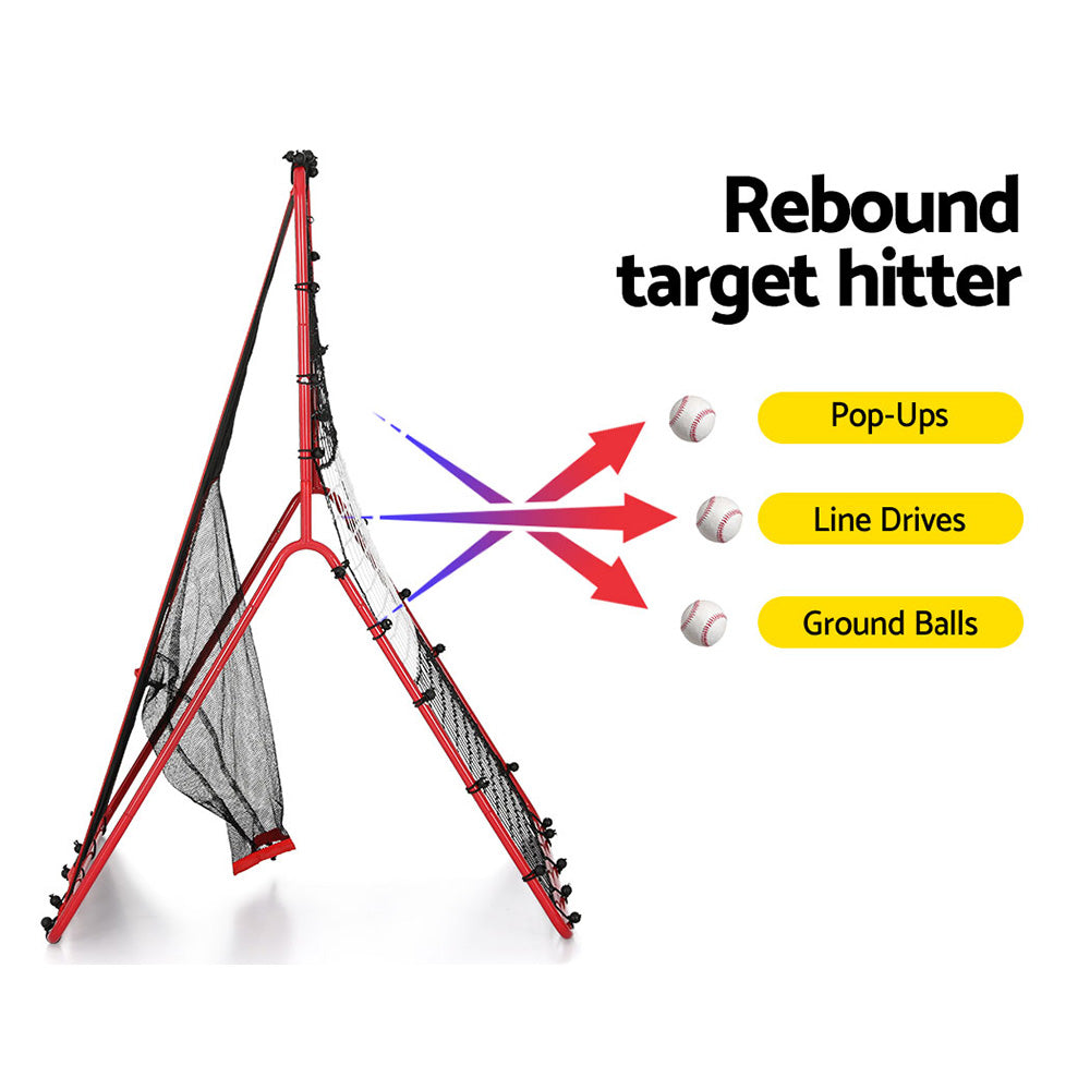 Everfit 2 in 1 Baseball Net Target Zone Rebound Net Pitching Target Hitter