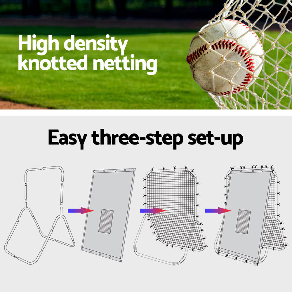 Everfit 2 in 1 Baseball Net Target Zone Rebound Net Pitching Target Hitter