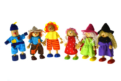 Price For 6 Assorted Wizard Of Oz Flexi Doll