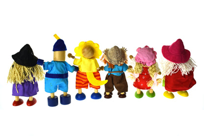 Price For 6 Assorted Wizard Of Oz Flexi Doll